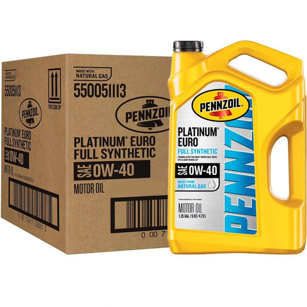 Pennzoil Platinum Euro Full Synthetic 0W-40 PZ 550051111 GL