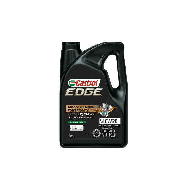 Castrol EDGE 0W20 Advanced Full Synthetic Motor Oil 5QT #CAS1597B2