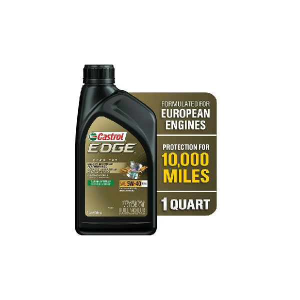 Castrol EDGE Euro 5W40 A3/B4 Advanced Full Synthetic Motor Oil 6/1QT #CAS06249