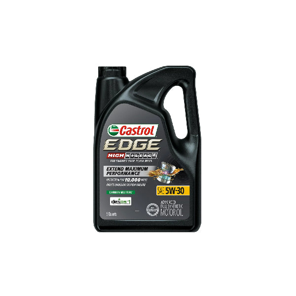 Castrol EDGE High Mileage 5W30 Advanced Full Synthetic Motor Oil 5QT #CAS15906E