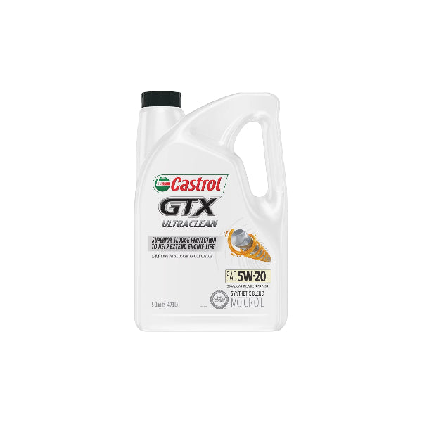 Castrol GTX Ultraclean 5W20 Synthetic Blend Motor Oil 5QT #CAS520GAL