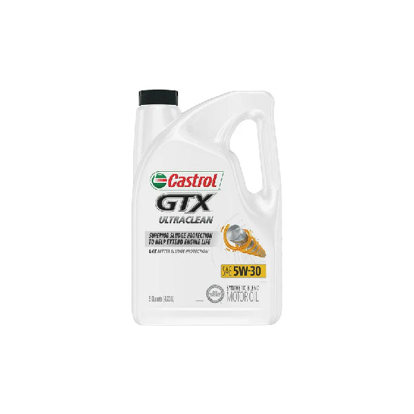 Castrol GTX Ultraclean 5W30 Synthetic Blend Motor Oil 5QT #CAS530GAL