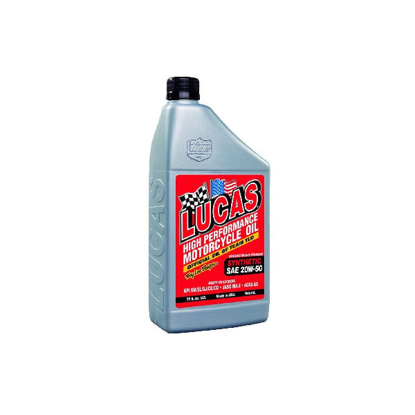 Lucas Oil High Performance Synthetic SAE 20W50 Motorcycle Oil #10702