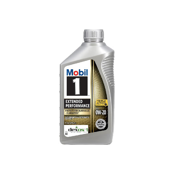 Mobil 1 Extended Performance Full Synthetic Motor Oil 0W20 6/1QT #MOB020EXT