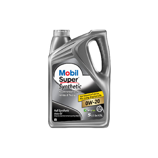 MOBIL SUPER SYNTEHTIC MOTOR OIL 0W20 5QT #MOB123087