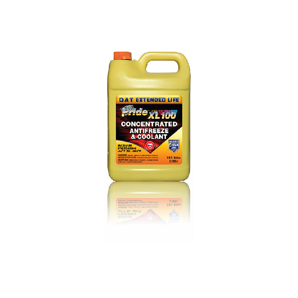 PRIDE XL100 CONCENTRATED ANTIFREEZE & COOLANT -84 OAT YELLOW #PRIDEXL100