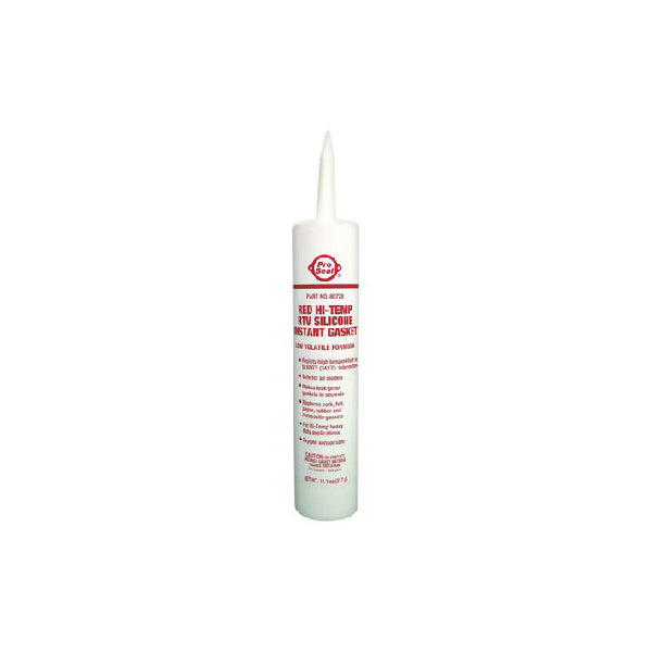 PRO SEAL RED HI-TEMP RTV SILICONE CARTRIDGE - 11.1 OZ #80728