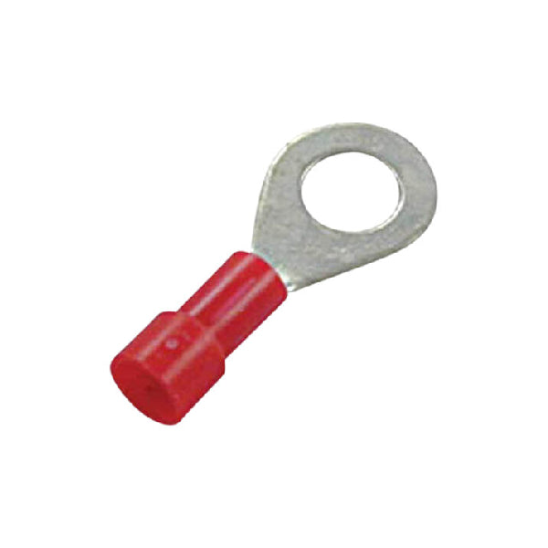 RING TERMINALS RED - 22-18 AWG VINYL INSULATED, #8 STUD #2001L