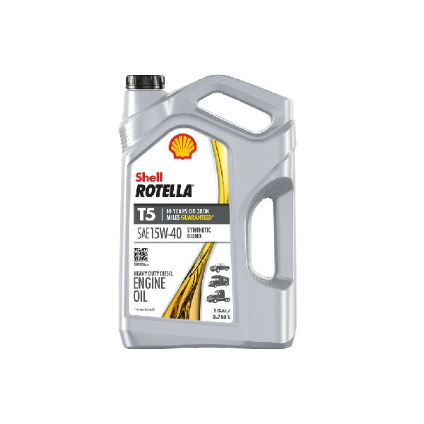 SHELL ROTELLA T5 SYNTHETIC BLEND 15W40 4QT GALLON # SH550045348