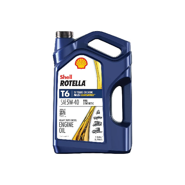 SHELL ROTELLA T6 FULL SYNTHETIC 5W40 4QT GALLON #SH550045347