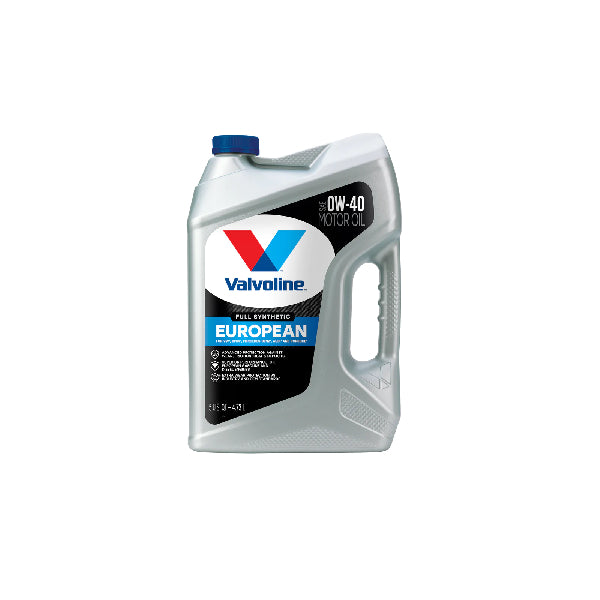 VALVOLINE EUROPEAN VEHICLE FULL SYNTHETIC MOTOR OIL SAE 0W40 5QT