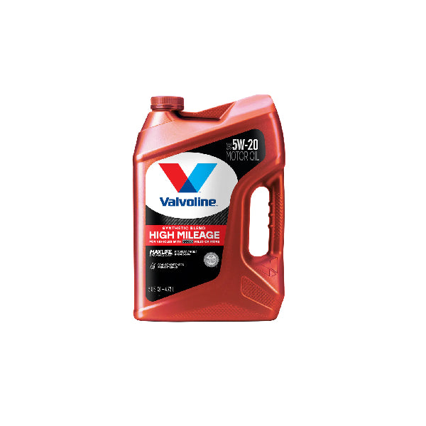 VALVOLINE HIGH MILEAGE WITH MAXLIFE TECHNOLOGY MOTOR OIL SAE 5W20 5QT #VV520MAXGL